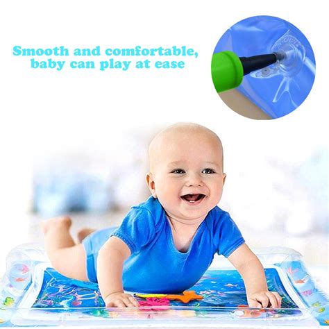 Tapis d éveil Tapis d eau gonflable avec pompe pour bébé tapis de jeu