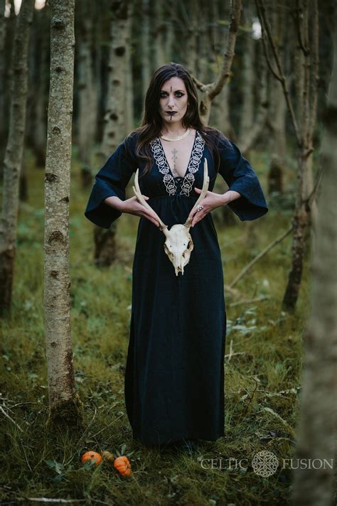 Wicca Goddess Dress Folk Pagan Raw Dress Ozora Meditation Etsy