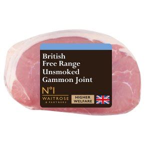 No 1 Free Range British Unsmoked Gammon Joint Waitrose Partners