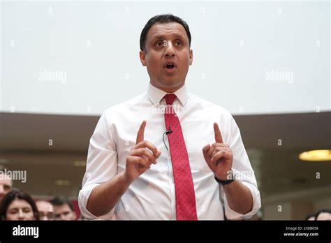 Scottish Labour Leader Anas Sarwar Speaking At The Launch Of Scottish