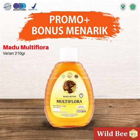 Jual Madu Multiflora Lebah Apis Melifera Garansi Murni Asli 100