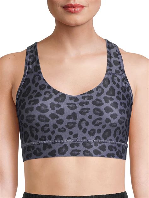 Avia Women S Medium Impact Strappy Sports Bra Walmart