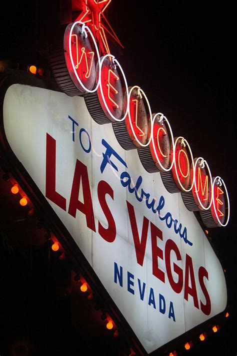 Las Vegas Sign at Night Photograph by Pamela Lecavalier