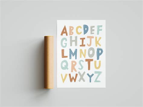 Alphabet Poster Kindergarten Poster Preschool Printable - Etsy