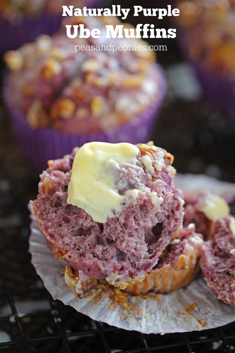 Ube Muffins Naturally Purple Recipe Ube Recipes Best Breakfast