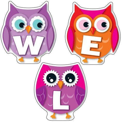 Colorful Owl Welcome Bulletin Board Set Welcome Bulletin Boards Colorful Owls Welcome Back