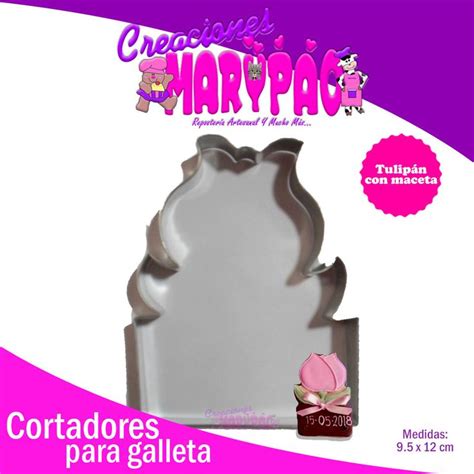 Cortador De Galleta Tulipán Maceta Cortadores de galletas Galletas