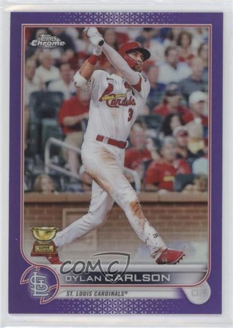 2022 Topps Chrome Purple Refractor 250 Dylan Carlson 158 EBay