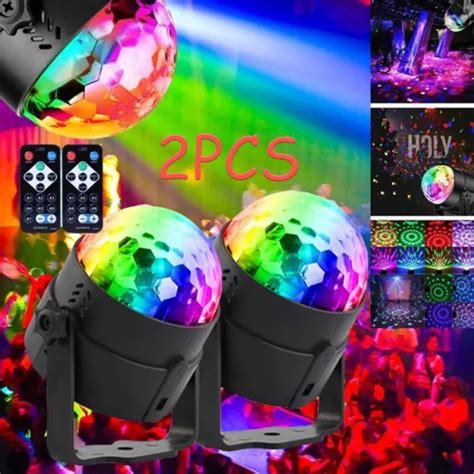 LED DISCOKUGEL DISCO Lichteffekt Magic RGB DJ Party Lichtorgel