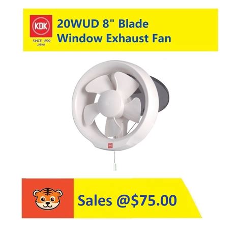 Kdk Wud Window Mount Cord Operated Exhaust Fan Shopee Singapore