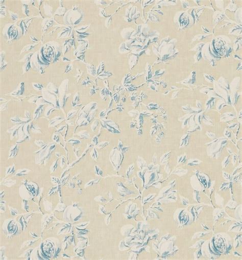 Sanderson Curtain Fabric Magnolia Pomegranate Metres Parchment