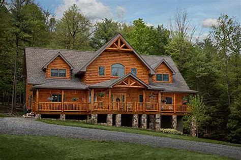 Black Bear Log Homes Llc Laconia Nh Timberhaven Log Timber Homes