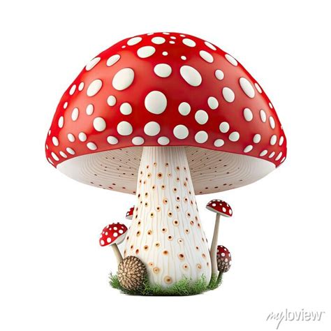 Psilocybin Mushroom Illustration Transparent Background Png Wall