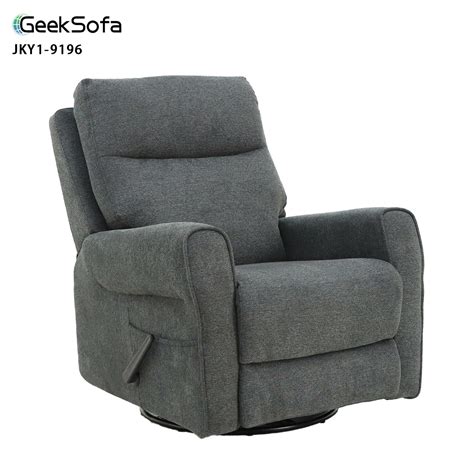 Geeksofa Modern Linen Fabric Manual Recliner Chair With Rocking And