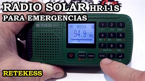 Radio Solar De Emergencia O Camping HR11S Retekess Unboxing 275 YouTube