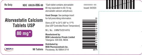 Atorvastatin Fda Prescribing Information Side Effects And Uses