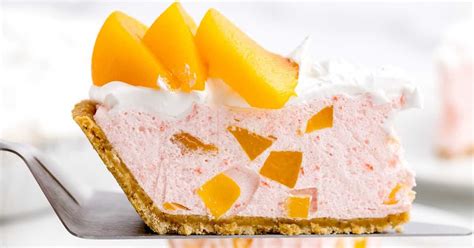 Peach Cool Whip Pie Pass The Dessert