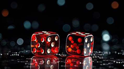 Premium AI Image | dice on a black background