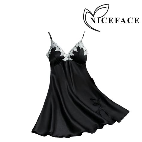 Jual Niceface Baju Daster Satin Sexy Renda Lingerie Bahan Satin Shopee Indonesia