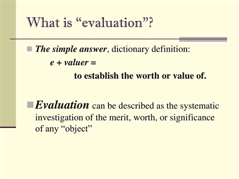 designing  effective evaluation strategy powerpoint