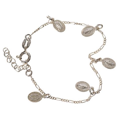 Pulsera Plata 925 Medallas Milagrosa Venta Online En HOLYART