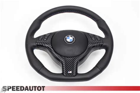 APLATI VOLANT EN Cuir BMW E46 M Volant Avec Couverture Multifunk Et