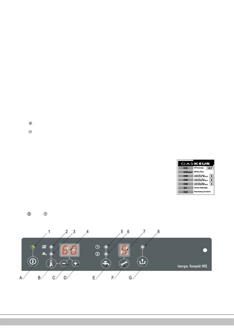 Intergas Kombi Kompakt Hre Handleiding Pagina S