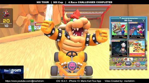 Mario Kart Tour Mii Tour Mii Cup Race Challenges Completed Youtube