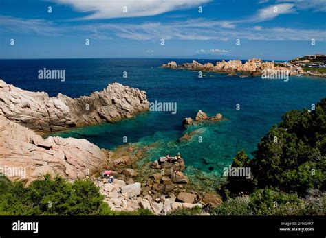 Beautiful scenery of Cala li Cossi beach in Italy Stock Photo - Alamy