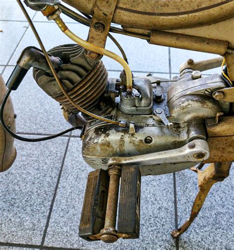 Engine Of 1955 Robinson Sachs 50 Motorrad Mofa Autos