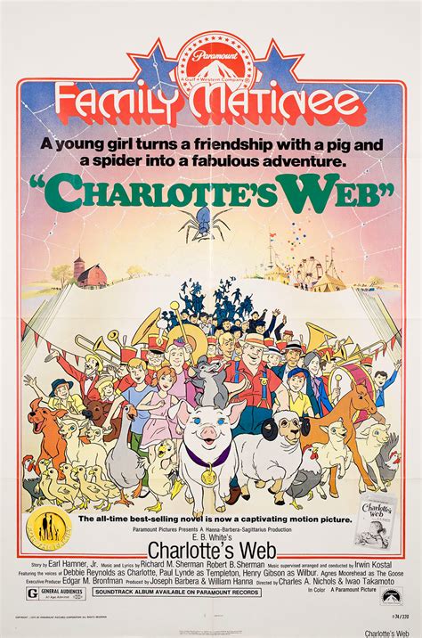 Charlotte's Web Original R1974 U.S. One Sheet Movie Poster ...