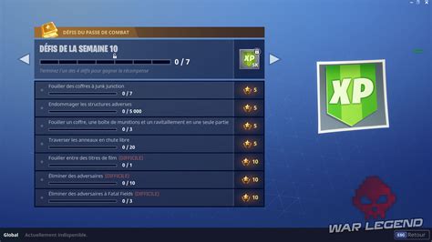 Guide Fortnite Battle Royale Saison 4 Semaine 10 Fouiller Entre