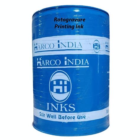 Harco India Red Rotogravure Printing Ink Barrel Packaging Size 18 Kg