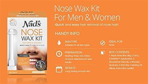 Nad S Nose Wax Kit For Men And Women Quick And Easy Nose Hair Removal 1 Count