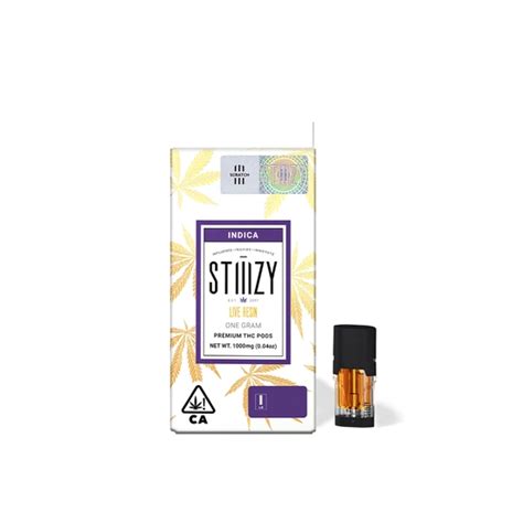 Stiiizy Kush Cake Indica Live Resin Pod Herb Delivery