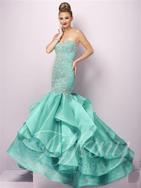 Tiffany Blue Mermaid Prom Dresses