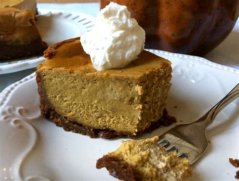 Pumpkin Cheesecake With Gingersnap Crust Zesty Olive Simple Tasty And Healthy Recipes