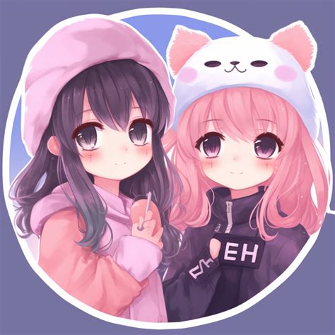 Two Friends In A Pastel World Cute Concept Matching Pfp In Anime For Friends Image Chest