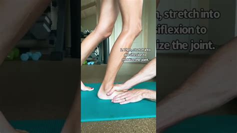 Ankle Dorsiflexion Joint Mobilization Youtube