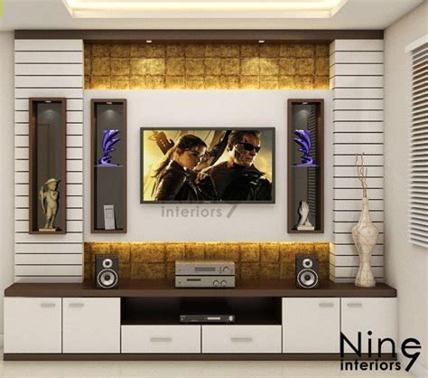 Grey And White Wall Mounted Wooden LED TV Unit At Rs 1300 Sq Ft In