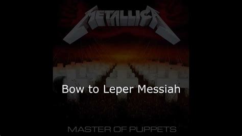 Metallica Leper Messiah Lyrics Hd Youtube Music