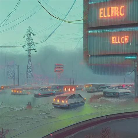 Scene Inspired The Electric State By Simon Stålenhag Stable Diffusion