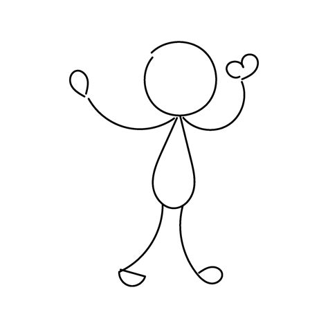 Funny Stickman hand drawn style for print 36379896 Vector Art at Vecteezy