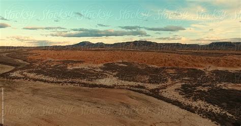 "Aerial View Of The Bardenas Reales Desert" by Stocksy Contributor "Javier Pardina" - Stocksy