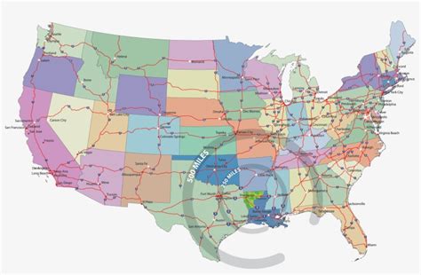 500 Mile Radius Map