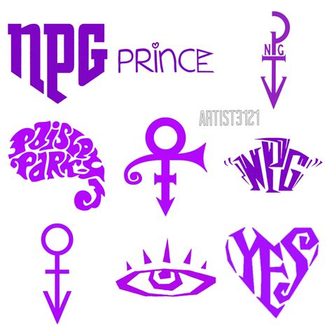 Various Prince Logos And Symbols Tattoo Designs