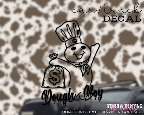 Dough Boy Decal Dough Boy Moneybag Decal UV and Water - Etsy