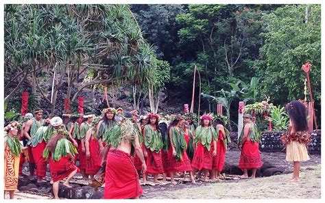 Singers At The Marae Arahurahu Art Retreats Tahiti Island