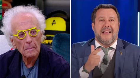 Matteo Salvini Risponde Alle Offese Di Mughini Al GF Insultato In