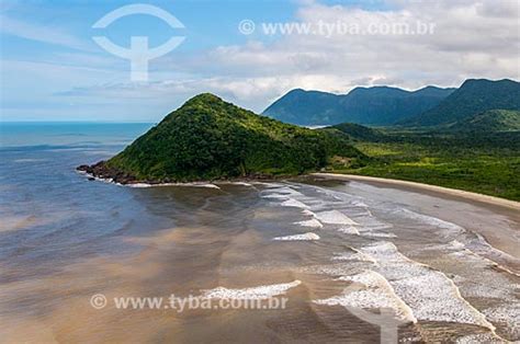 Tyba Online Assunto Foto Aérea Da Praia Do Una Com O Morro Do